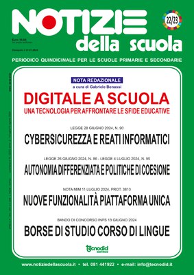 Notizie della scuola n. 22/23 del 16 luglio/15 agosto 2024