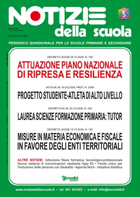 Notizie della scuola n. 5 del 1/15 novembre 2024