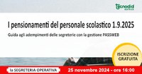 I pensionamenti del personale scolastico 1.9.2025