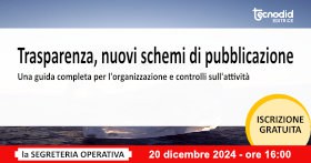 Trasparenza, nuovi schemi di pubblicazione